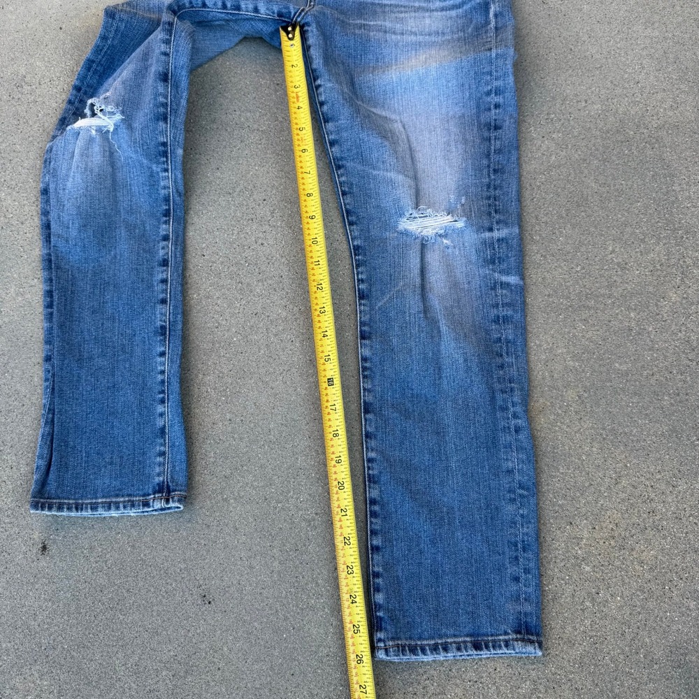 AG Adriano Goldschmied The Ex-Boyfriend Slim Distressed Blue‎ Jeans 26R - Picture 11 of 13